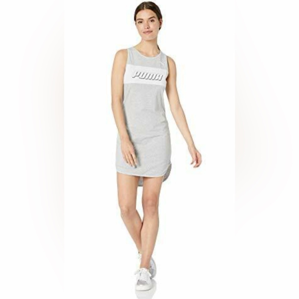 Puma Light Gray Athletic Sleeveless Dress